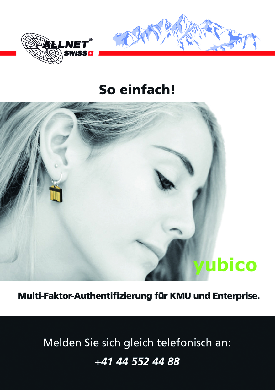 Multi-Faktor-Authentifizierung von Yubico für KMU und Enterprise in der Schweiz. Mit einem Tippen via Hardware-Tokens zu doppelter IT Sicherheit!